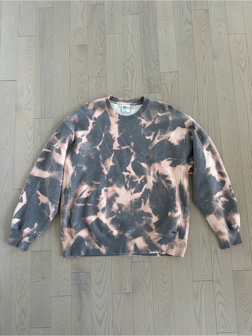 😍✨ TNA Tie-Dye Crewneck Sweatshirt - Gray & Peach size medium